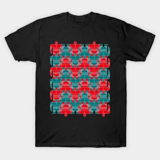 Vintage robots tessellation T-Shirt